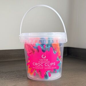Colortrak Rubberized Croc Clips Bucket - Multicolor